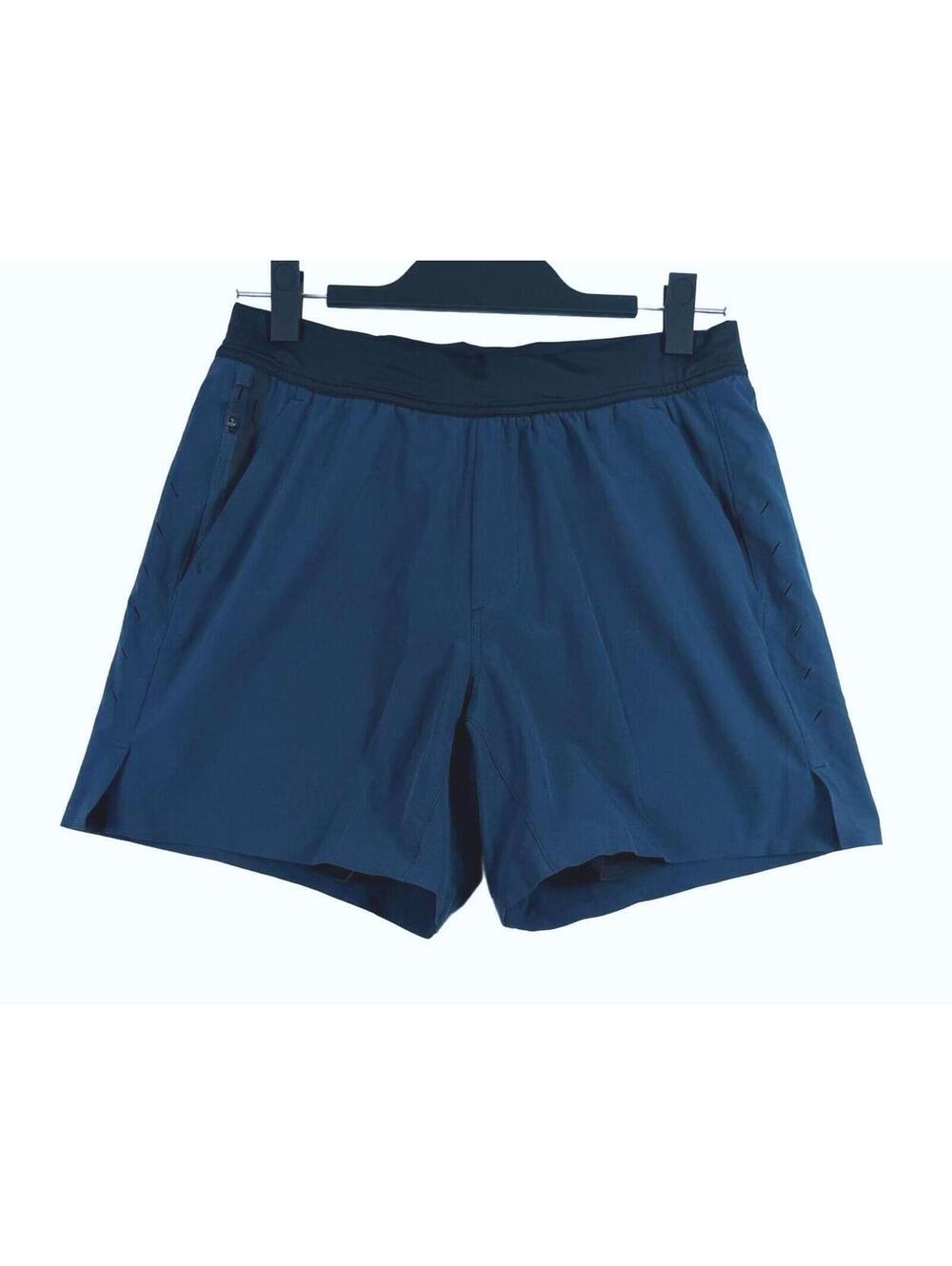 Ten Thousand Interval Shorts - Men’s Small - Ocean/Teal 6" Inseam Lined Training